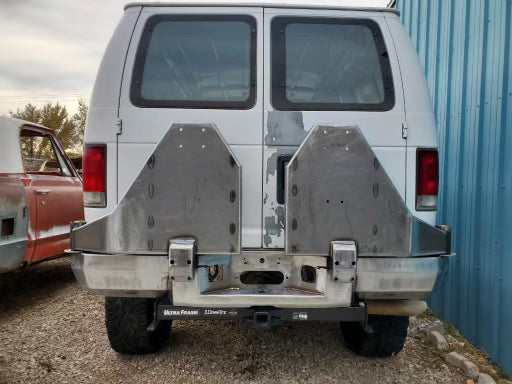 Mercenary Rear Bumper with dual swingouts and 6-gallon Rotapax mounts
