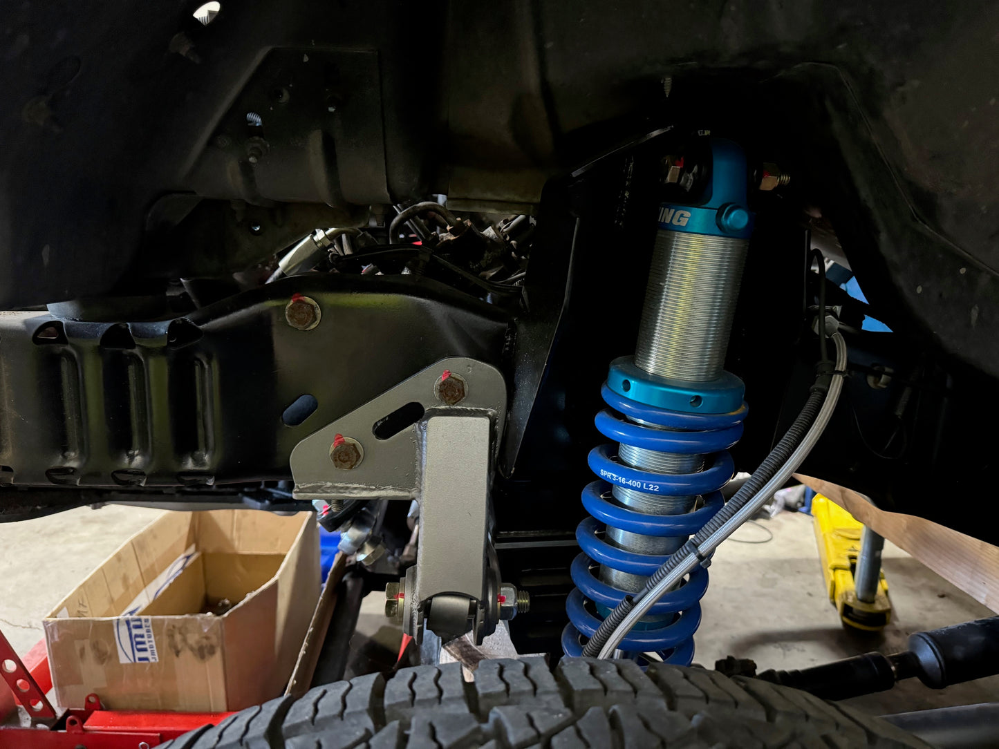 ford econoline coilover shock tower