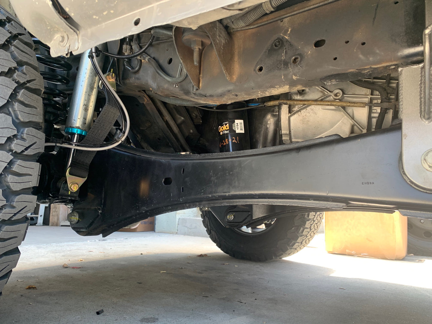 modified radius arms for superduty trucks