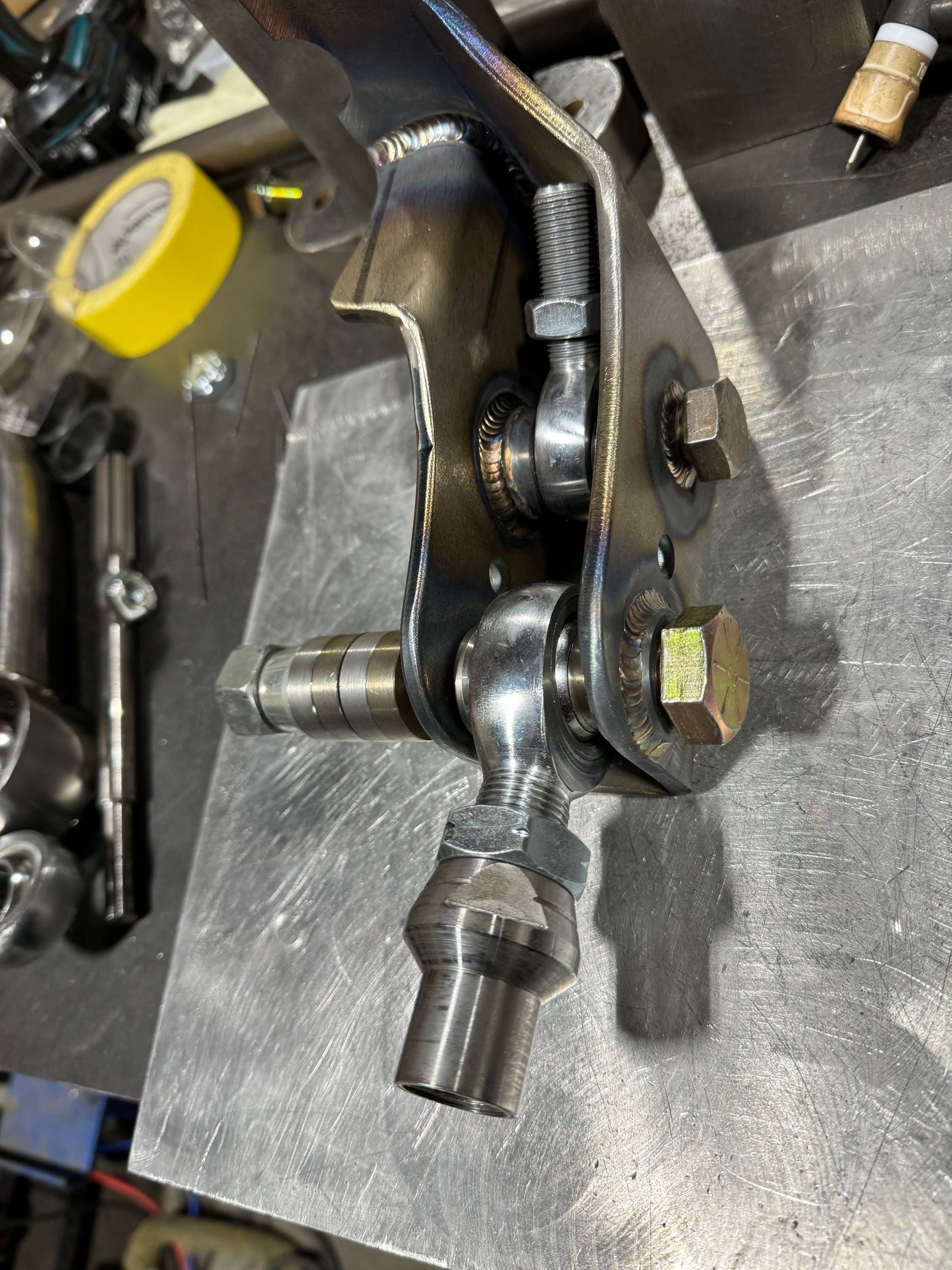 ford econoline track bar bracket axle side with ram assit